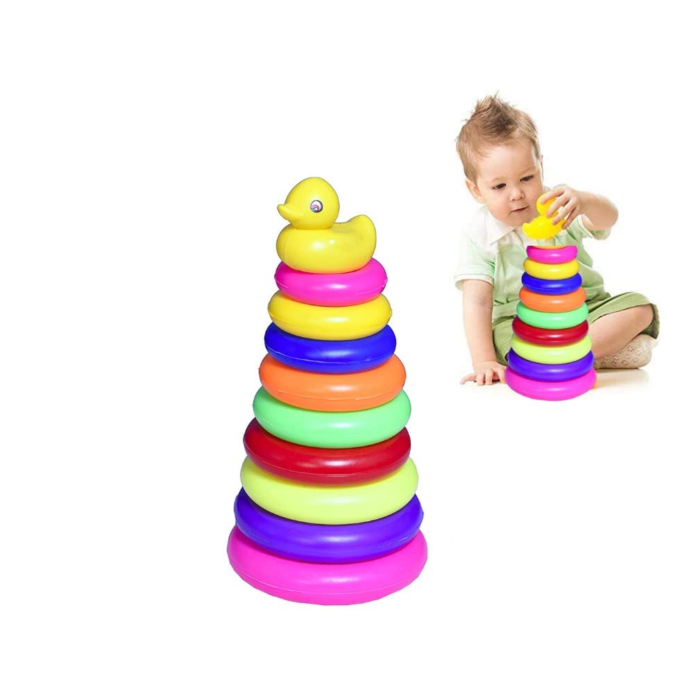 Rainbow Stacking Ring Tower