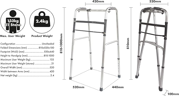 Walking Frame Plain 4 Walking Frame Plain - Image 4