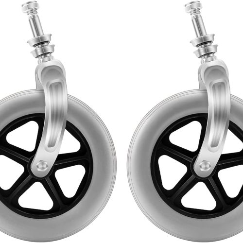 Wheelchair Caster Wheel with Front Fork