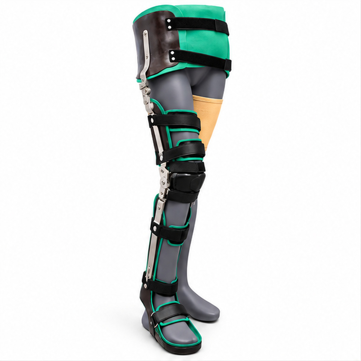 Custom-Made HKAFO (Hip-Knee-Ankle-Foot Orthosis)